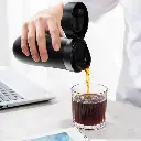 LePresso Insulated Mug with French Press - Black.webp