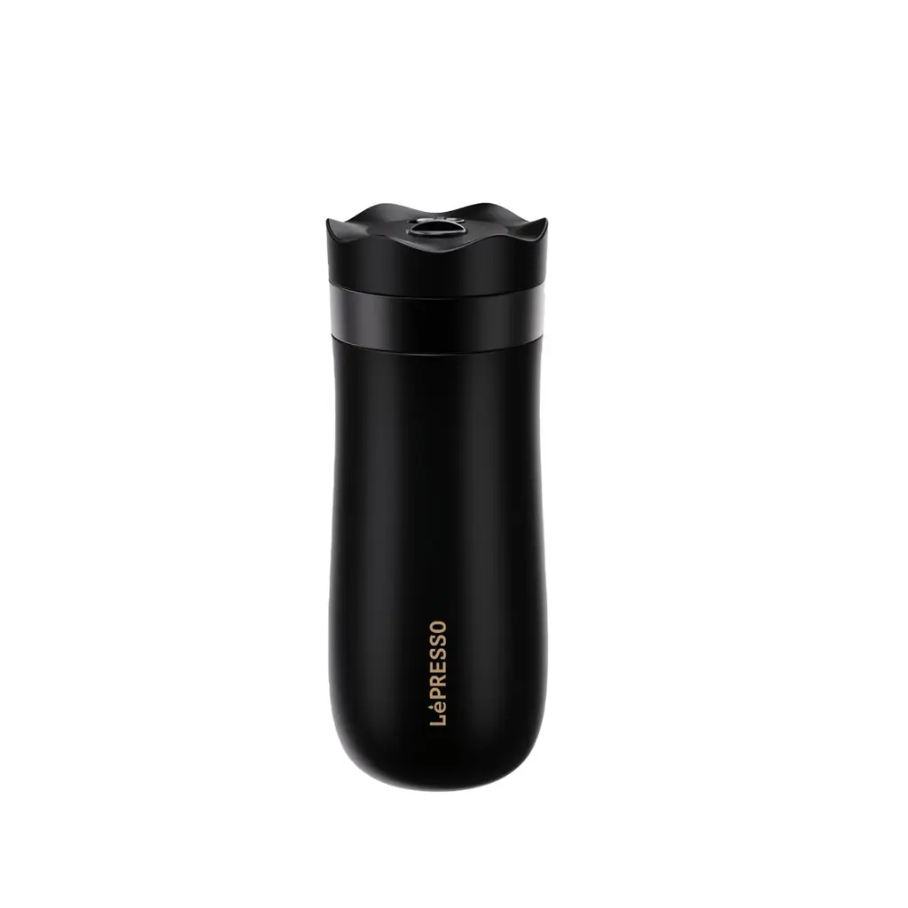 [LPIMFPBK] LePresso Insulated Mug with French Press - Black .webp