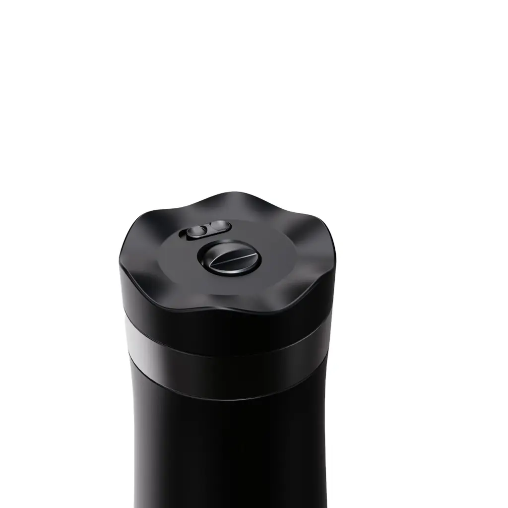 LePresso Insulated Mug with French Press - Black .webp