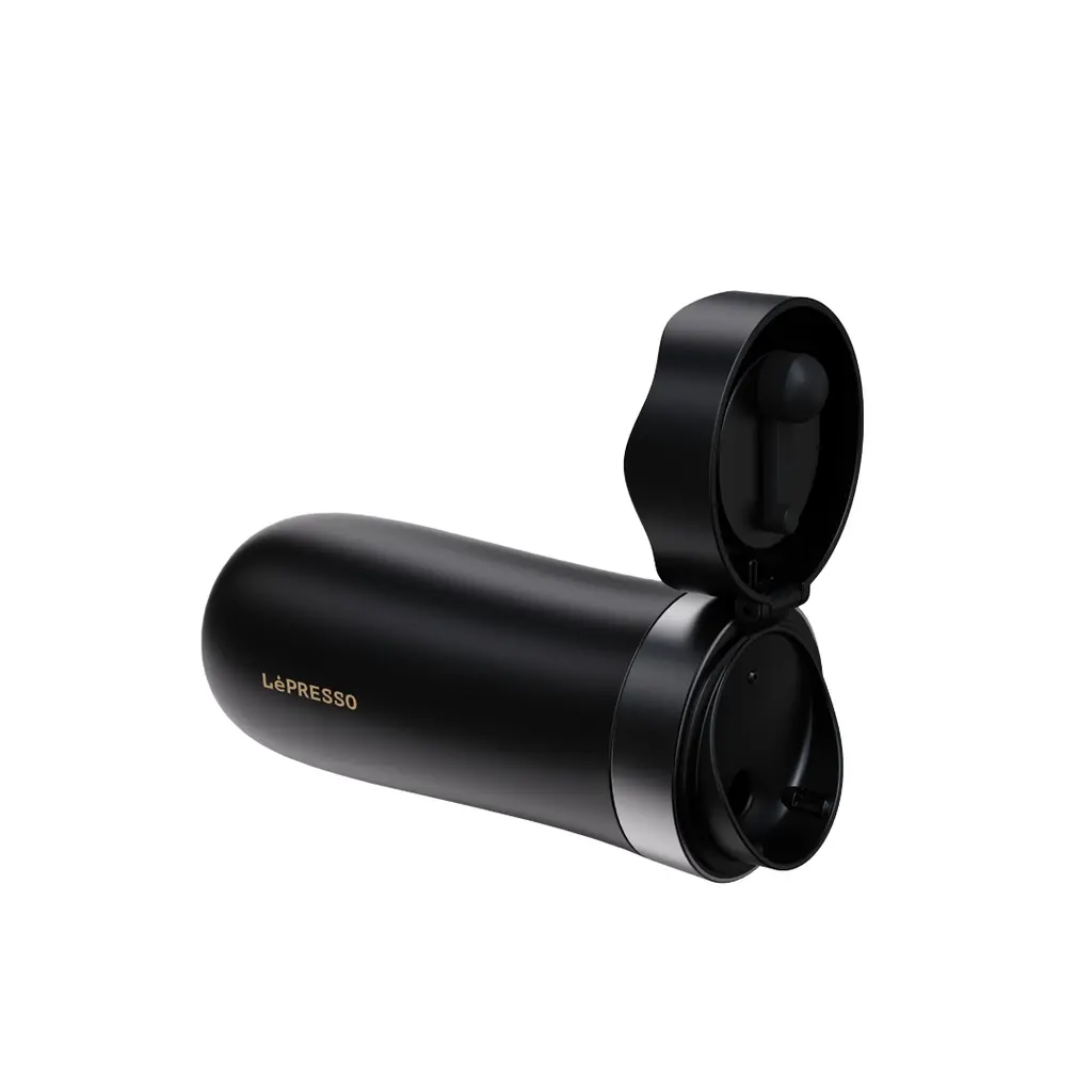 LePresso Insulated Mug with French Press - Black  (2).webp