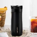 LePresso Insulated Mug with French Press - Black.webp
