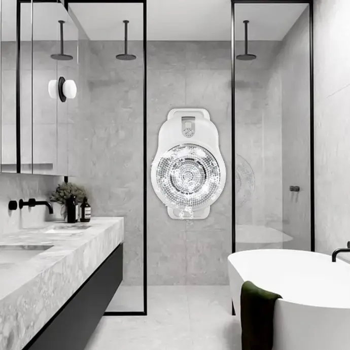 Porodo Lifestyle Wall Mounted Electric Back Scrub - White (3).webp