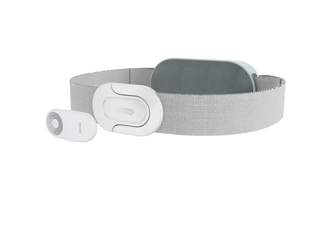 Porodo Self Care Hammering Waist Massager Magnetic Buckle White [PD-HMRWMS-WH].webp