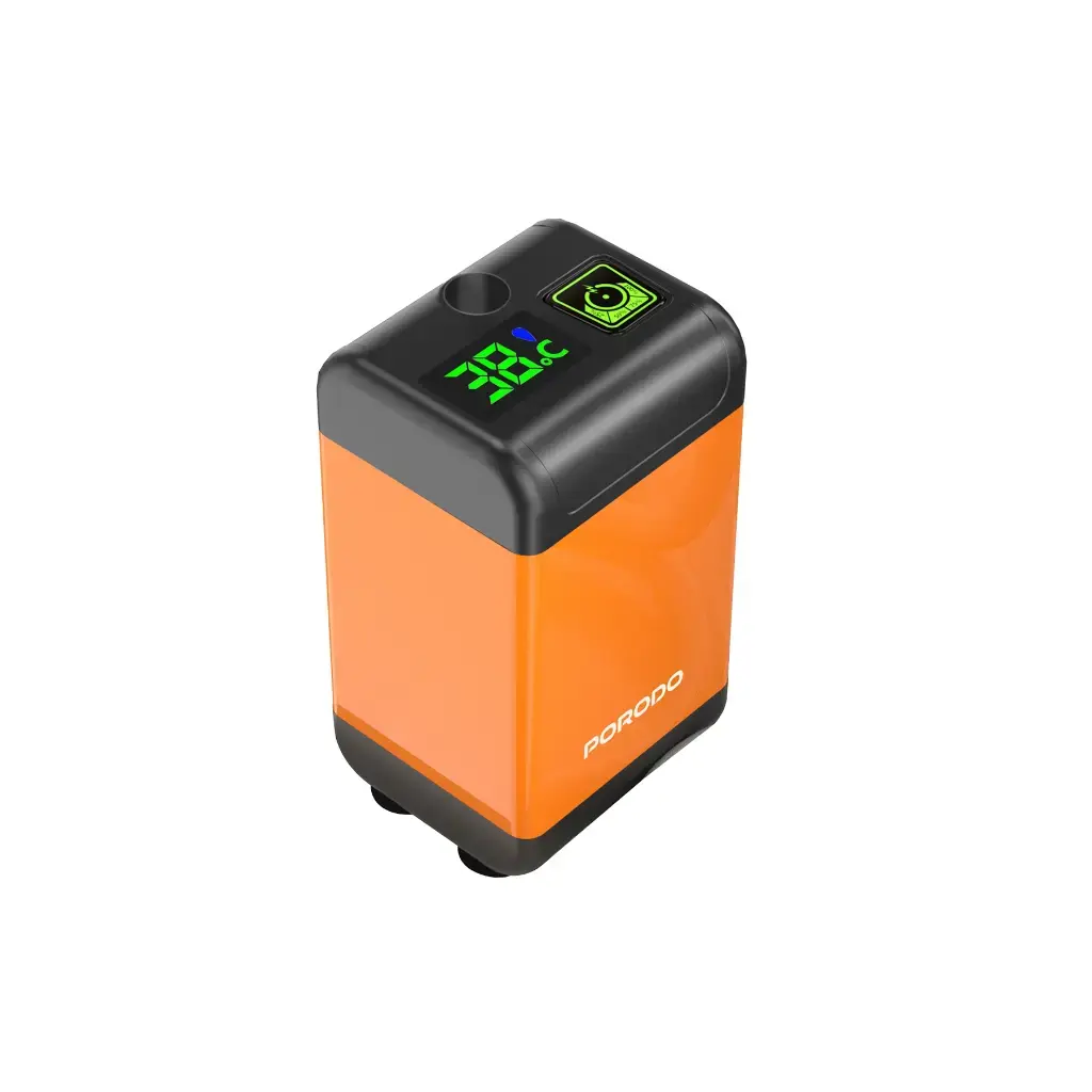 Porodo Lifestyle Portable Electric Shower Pump - Orange (1).webp