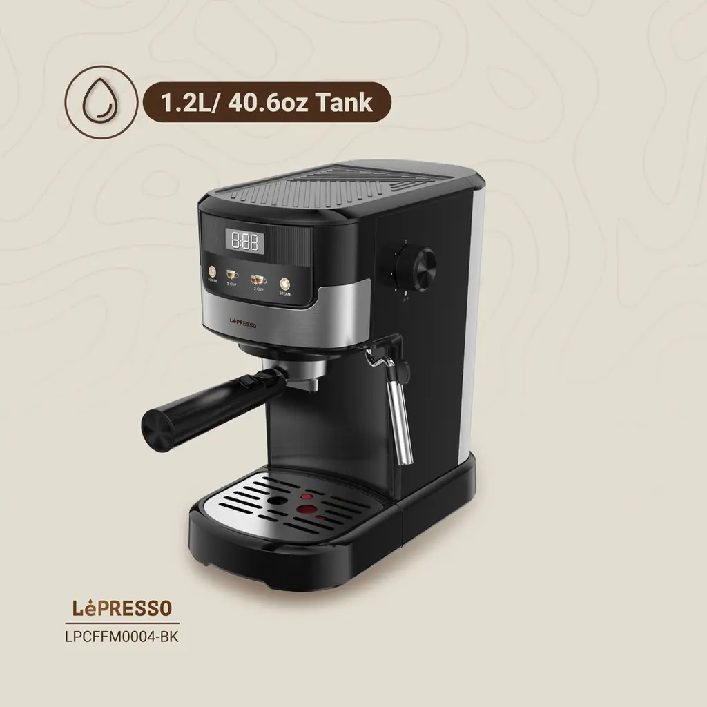 Lepresso Suprema Espresso Machine - Black (2).webp