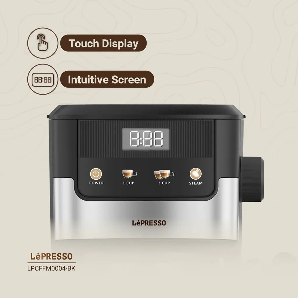 Lepresso Suprema Espresso Machine - Black (3).webp