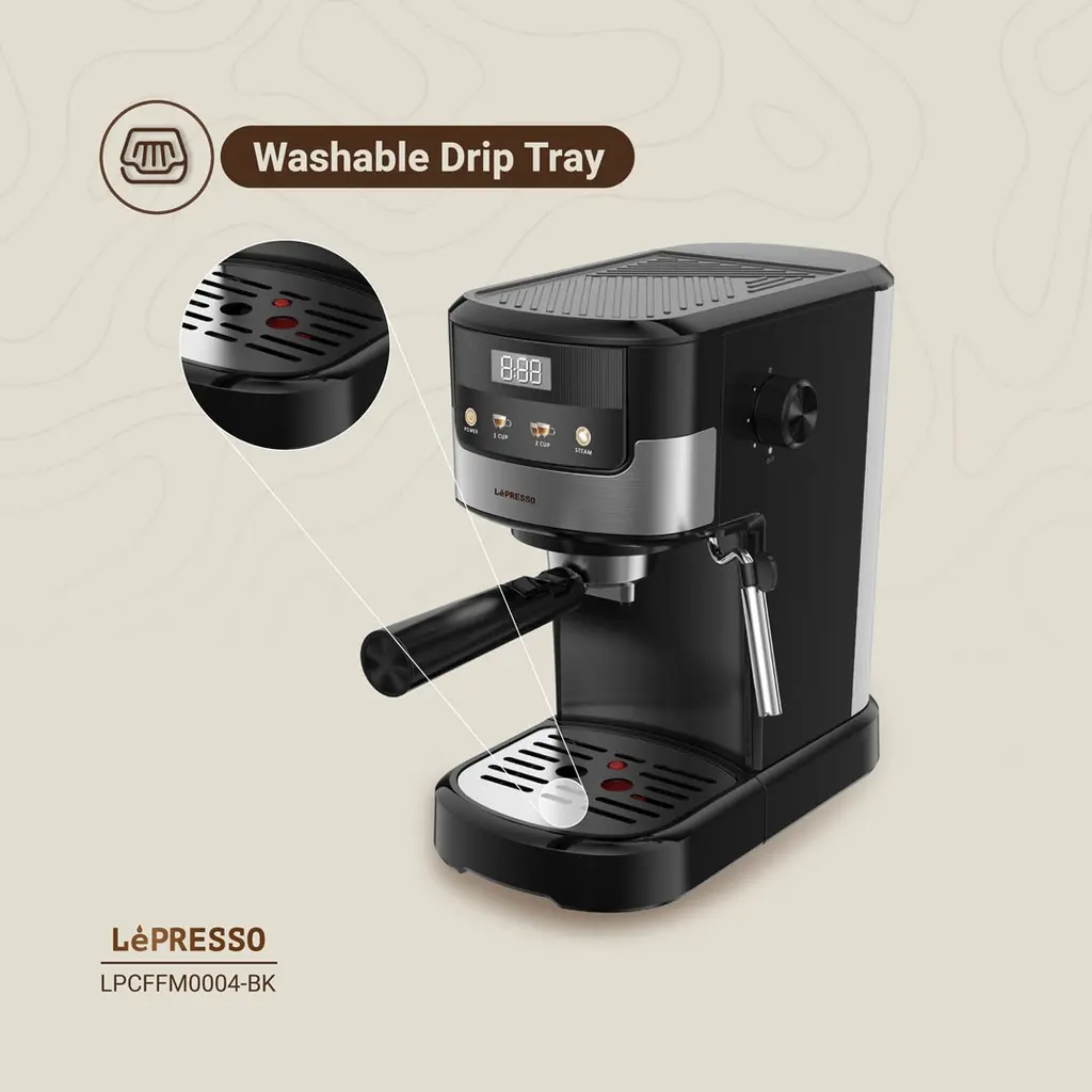 Lepresso Suprema Espresso Machine - Black (4).webp