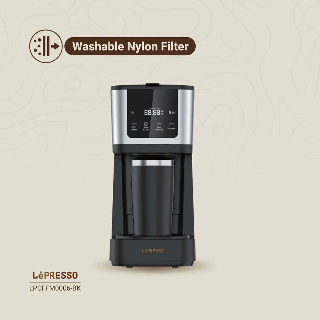 LePresso Rich Brew Coffee Machine Interactive Touch Display - Black (5).webp