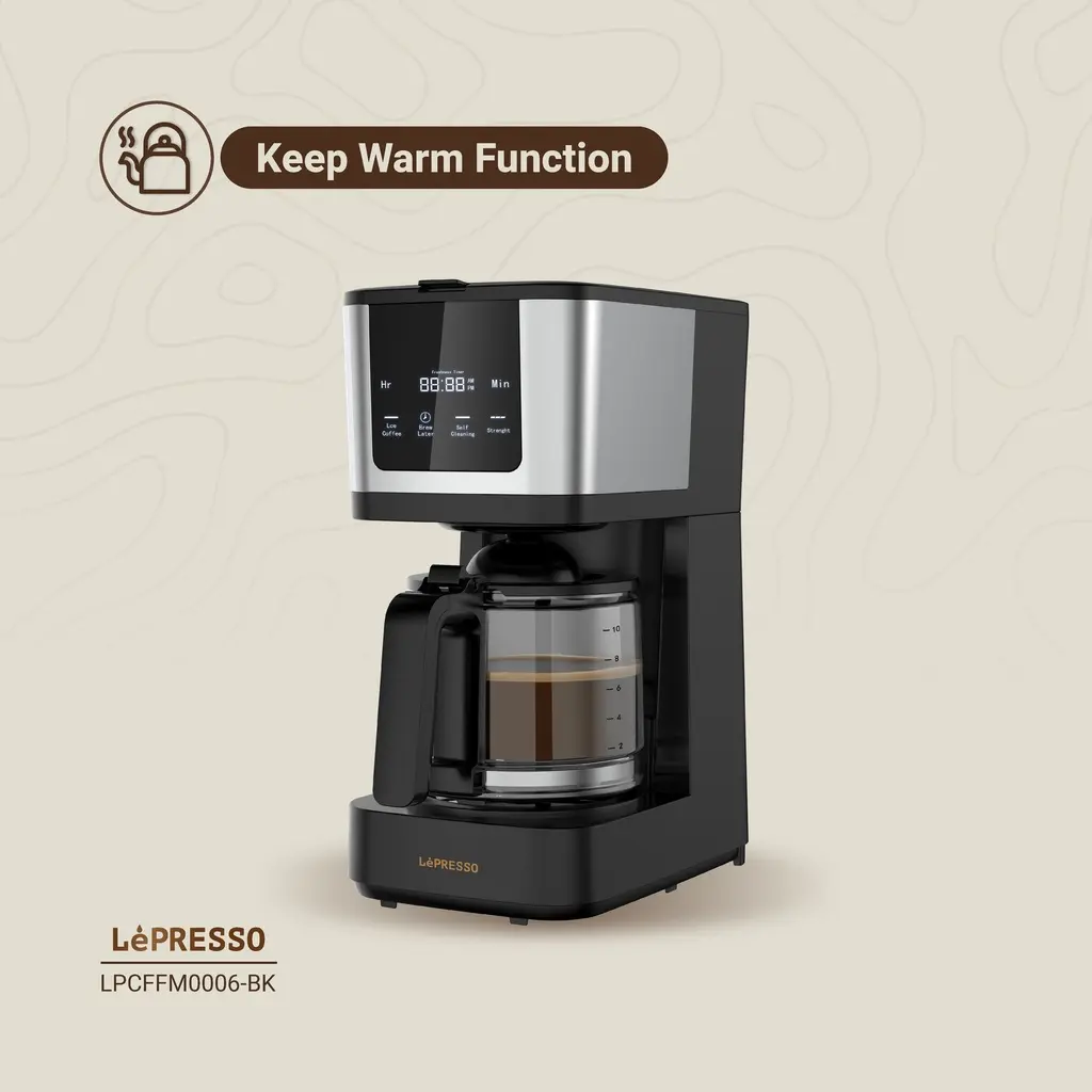 LePresso Rich Brew Coffee Machine Interactive Touch Display - Black (3).webp