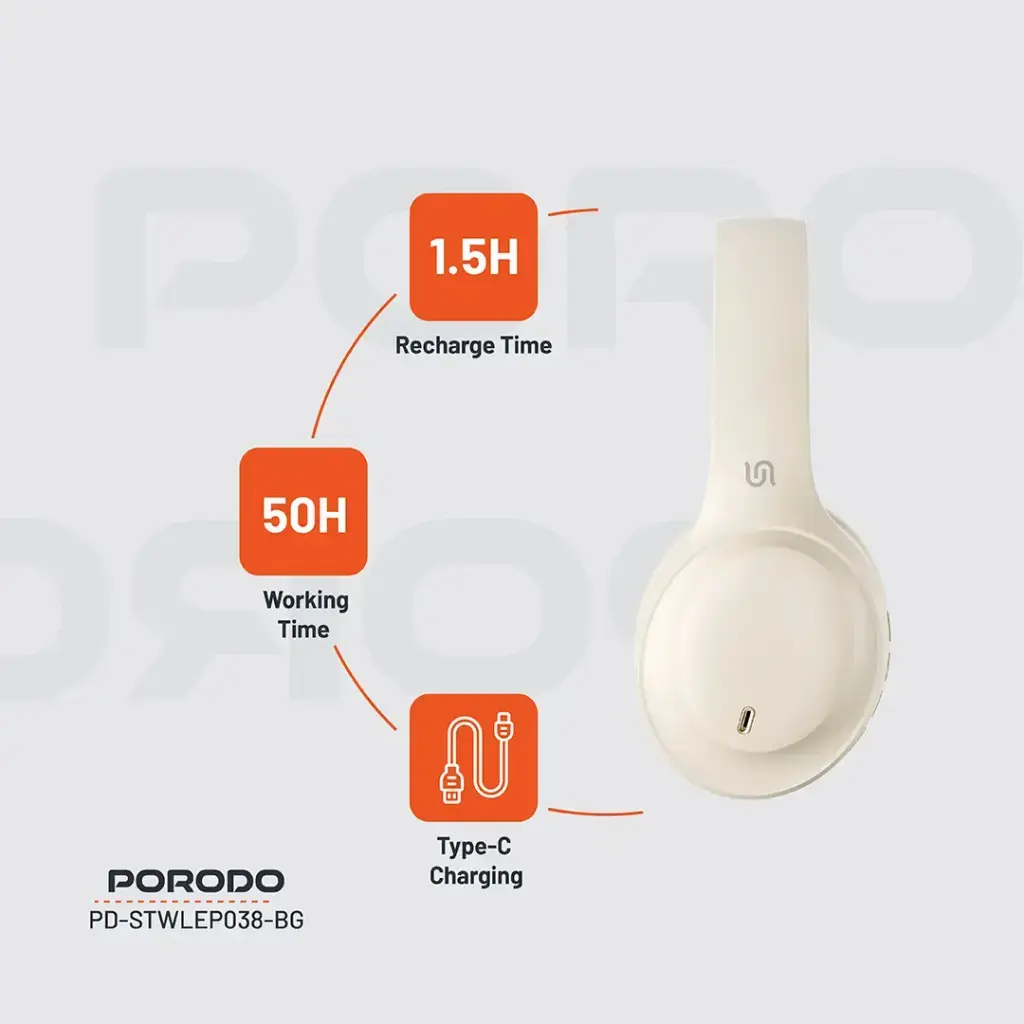 Porodo Soundtec PRIMO Wireless Headphone  (5).webp
