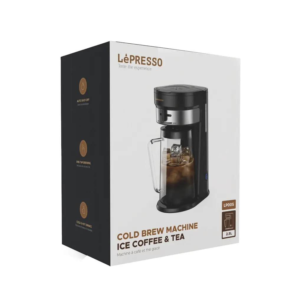 LePresso Cold Brew Machine Ice Coffee & Tea - Black.webp