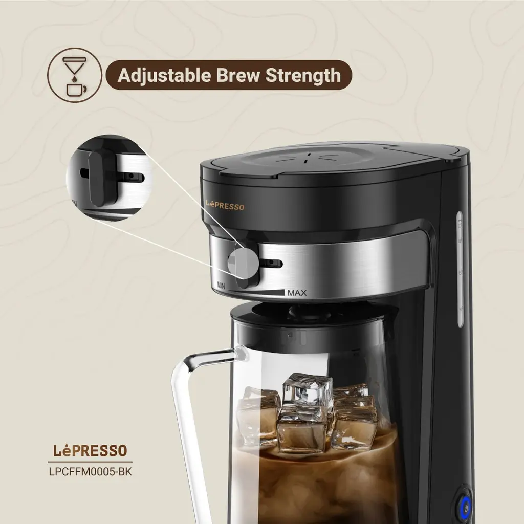 LePresso Cold Brew Machine Ice Coffee & Tea - Black (1).webp