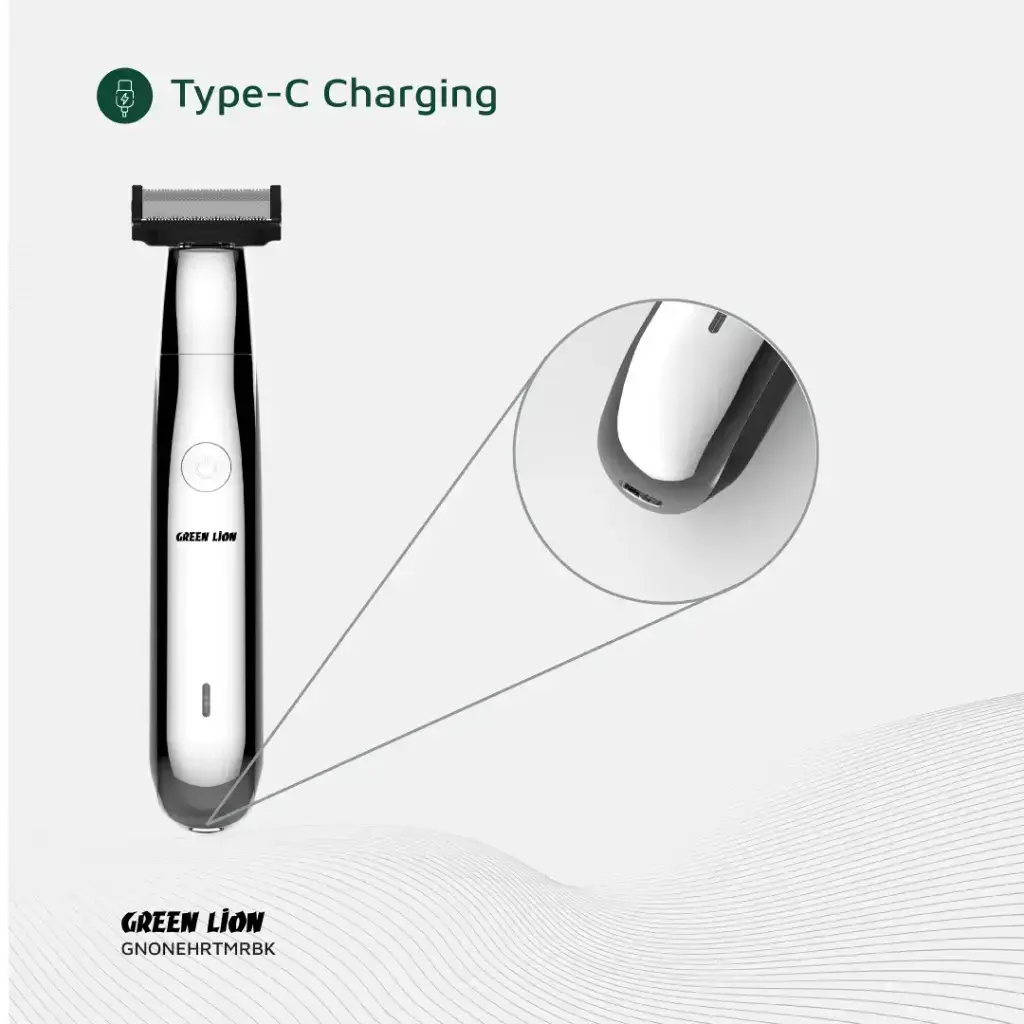 Green Lion One Blade Pro Hair Trimmer - Black (6).webp
