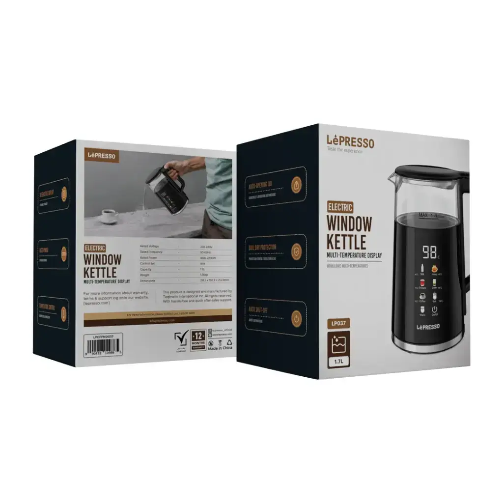 LePresso Electric Window Kettle Multi-Temprature Display - Black (1).webp