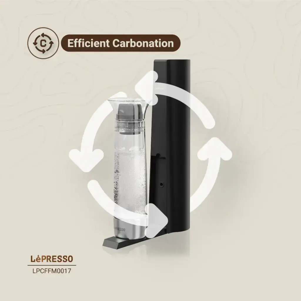 Lepresso Carbonator Instant Sparkling Water 800mL - Black (6).webp