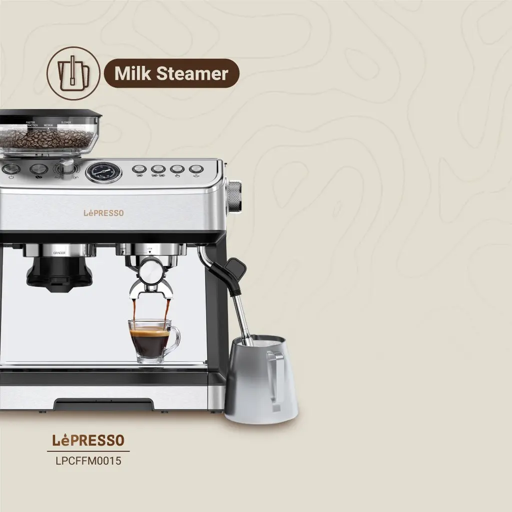 Lepresso Advanced Espresso Machine - Silver (5).webp