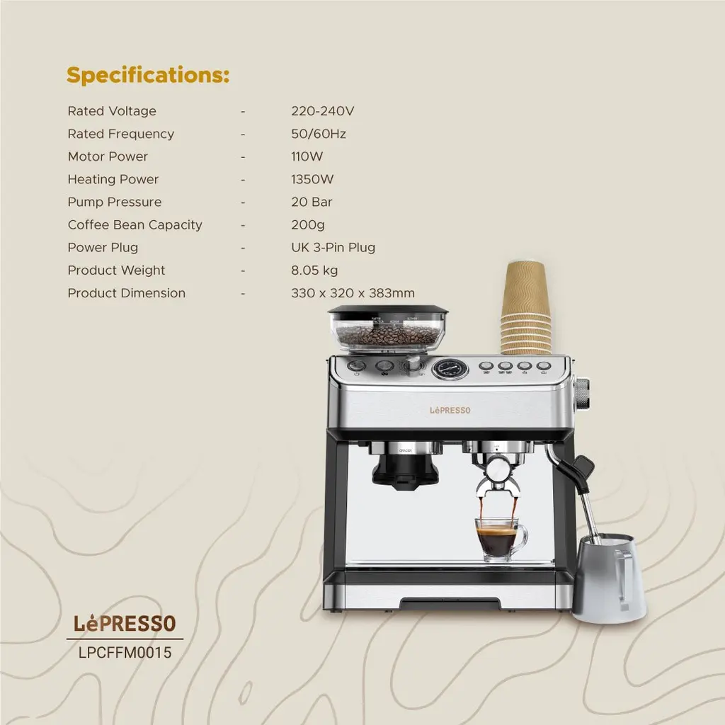 Lepresso Advanced Espresso Machine - Silver (3).webp
