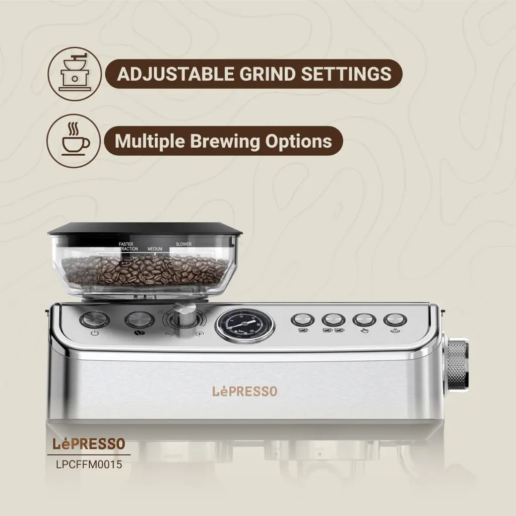 Lepresso Advanced Espresso Machine - Silver (6).webp