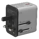 Porodo Mega Volt Universal Travel Adapter - Silver-Black (1).webp