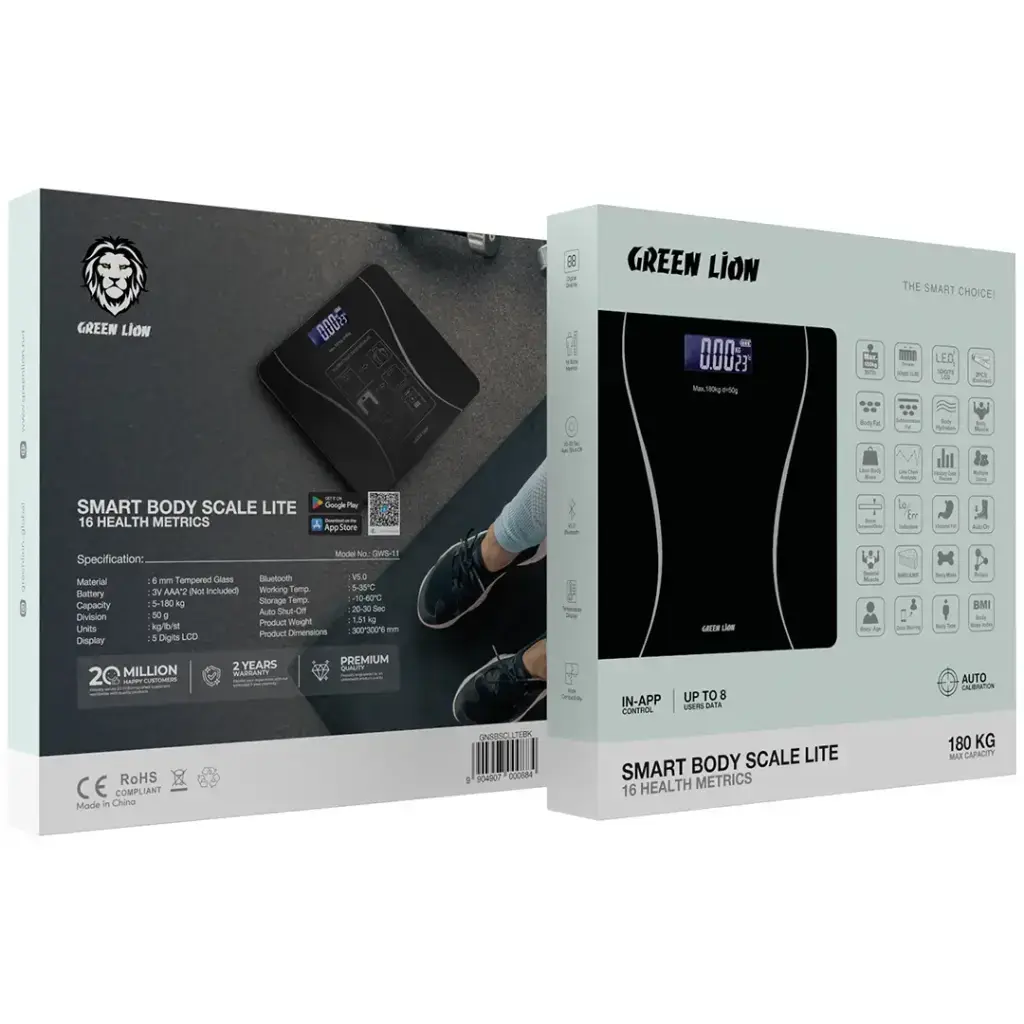 Green Lion Smart Body Scale Lite - Black.webp