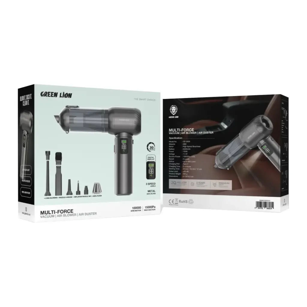 Green Lion Multi-Force - Vacuum, Air Blower, Air Duster - Silver (4)-.webp
