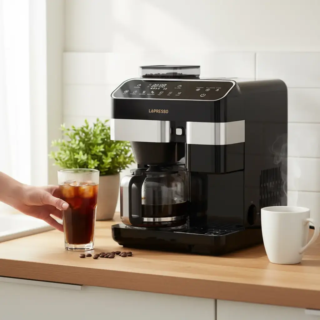 LePresso Americano Pro Ice & Hot Coffee Machine - Black2.webp