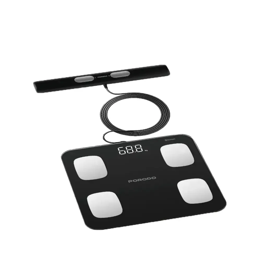 Porodo Lifestyle Precise Analysis Smart Scale - Black.webp