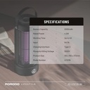 Porodo Lifestyle Insect Killer - Technical Specifications Sheet