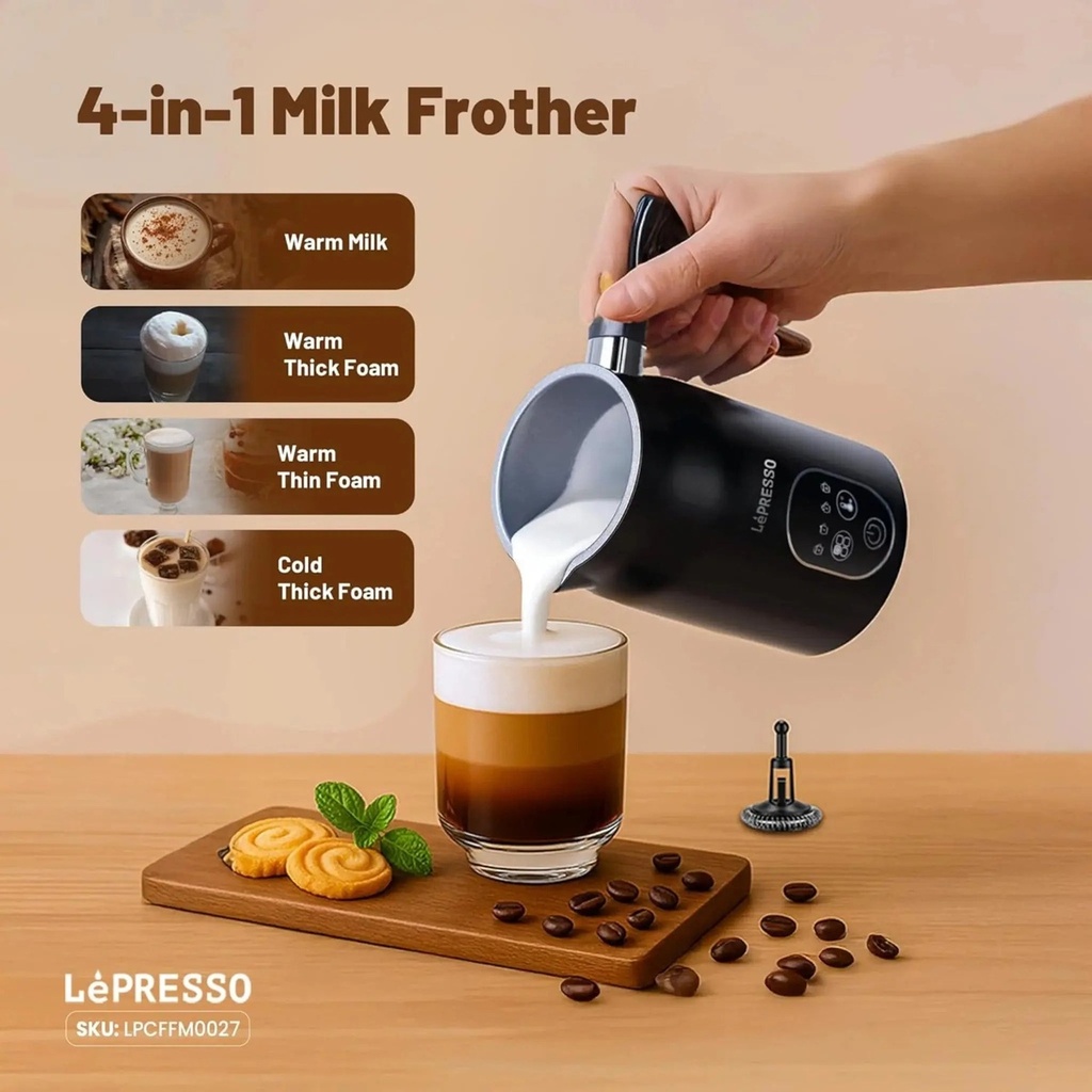 LePresso Four Froth - 4 Frothing Modes & Multi-Texture Foam