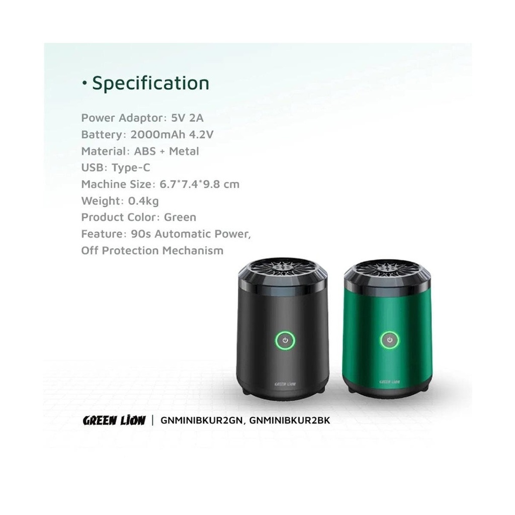 Green Lion Mini Bakhour 2 - With Accessories