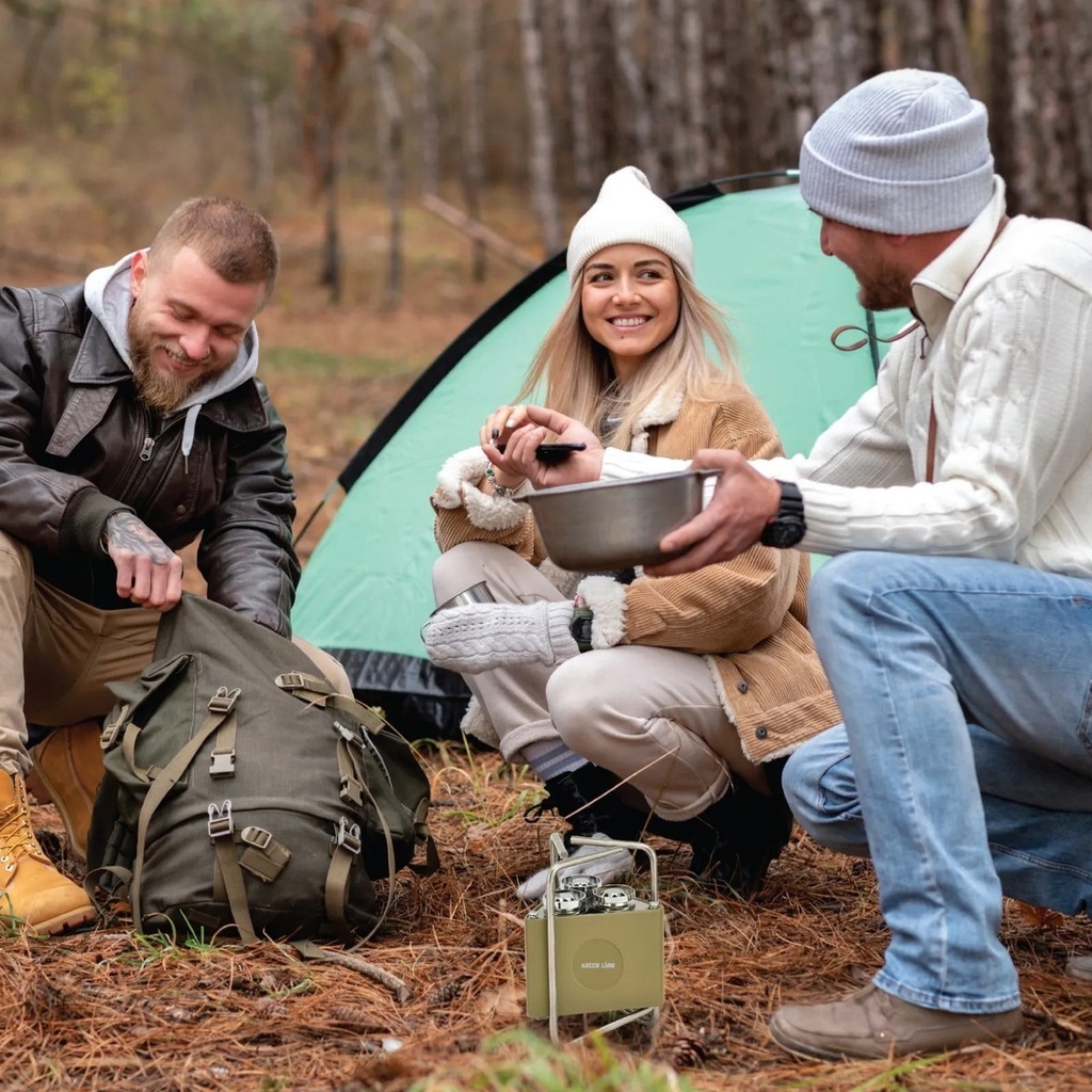 Green Lion 3-Burner Foldable Camping Stove Khaki - View 20
