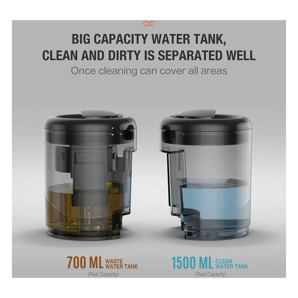 DLC DLC-36474 Dual Tank System (1.5L Clean & 0.8L Dirty)