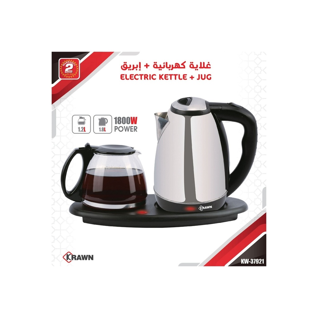 KRAWN KW-37921 1800W Dual Station Tea Maker Specifications