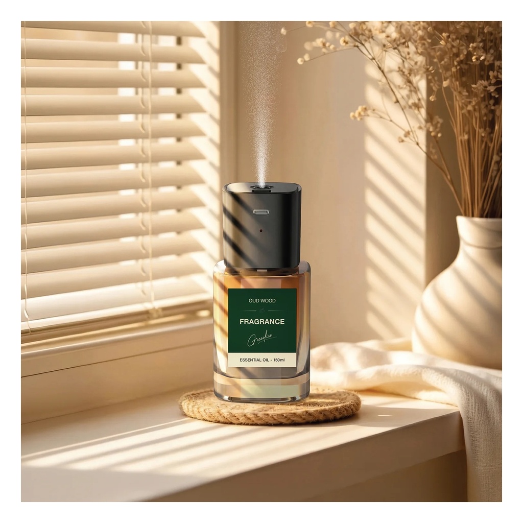 Green Lion Oud Wood Essential Oil Diffuser for Home & Office