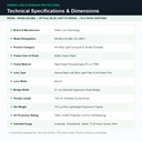Green Lion GNABLUGLSBK Technical Specifications & Dimensions