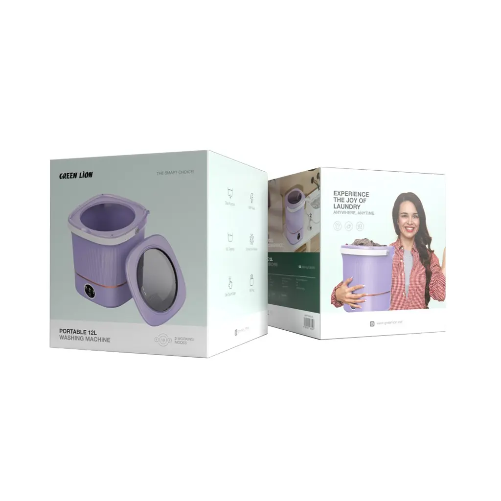 Green Lion Portable 12 L Washing Machine - Purple.webp