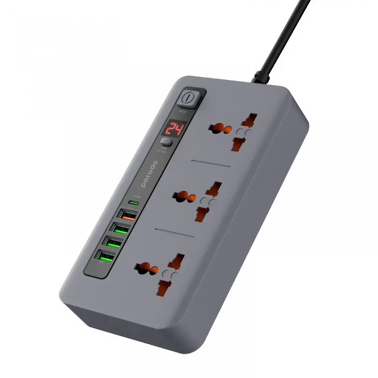 Porodo Multi-Port Power HUB 4 USB-A-USB-C Ultimate Home & Office Kit 2M (3).webp
