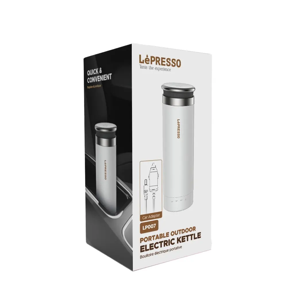 LePresso Portable Outdoor Electric Kettle - White.webp