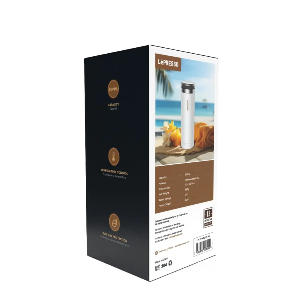 LePresso Portable Outdoor Electric Kettle - White (1).webp