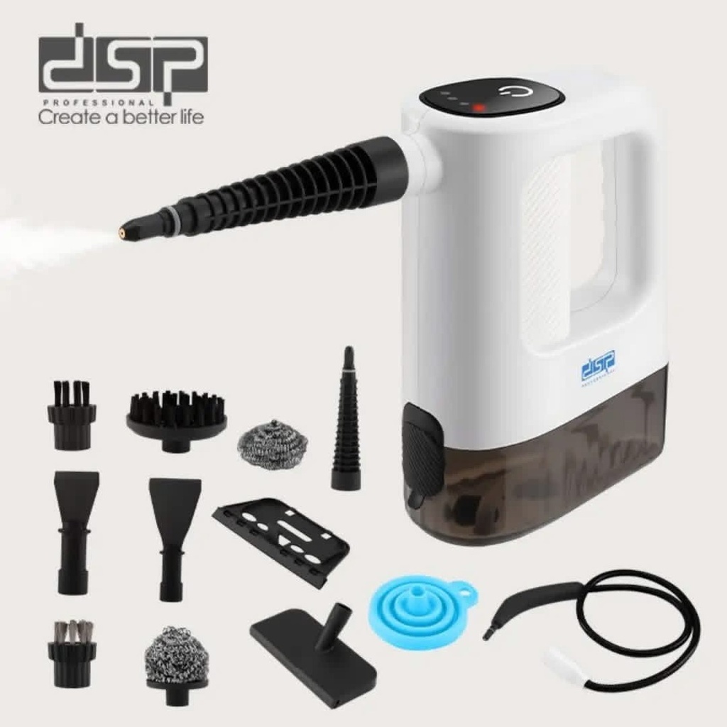 DSP 15-in-1 Steam Cleaner KD-2100 1200W with 3 Bar Pressure & 400ml Tank