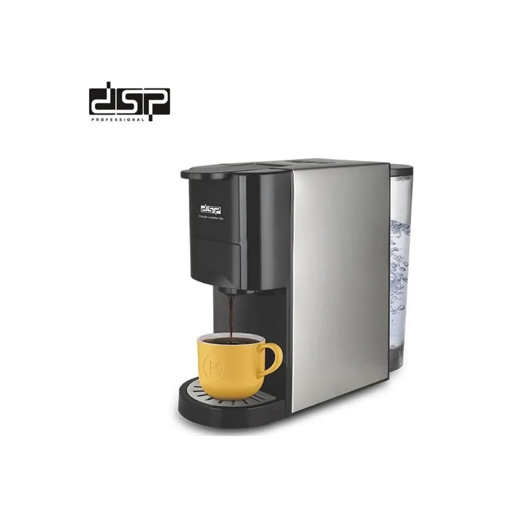 DSP 3-in-1 Capsule Coffee Maker KA-3046 BS 1450W 19 Bar with 0.8L Tank