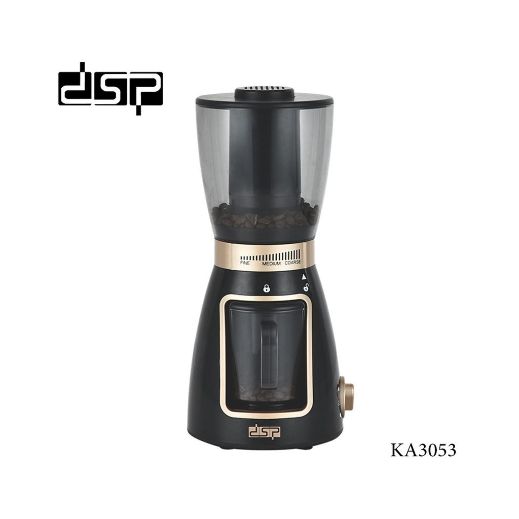 DSP Grinder KA-3053 200W Conical Burr Coffee Grinder 275g Bean Hopper