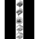 Porodo 4-in-1 Adaptor UK Plug-White PDFWCH041WH