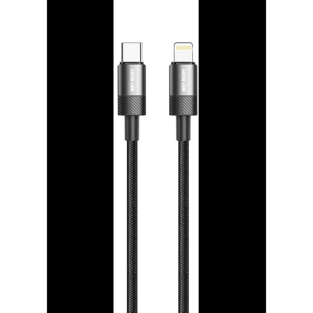 [GNSPRCAC2LBK] Green Lion Spark Cable USBC -To Lightning 27W-Black GNSPRCAC2LBK