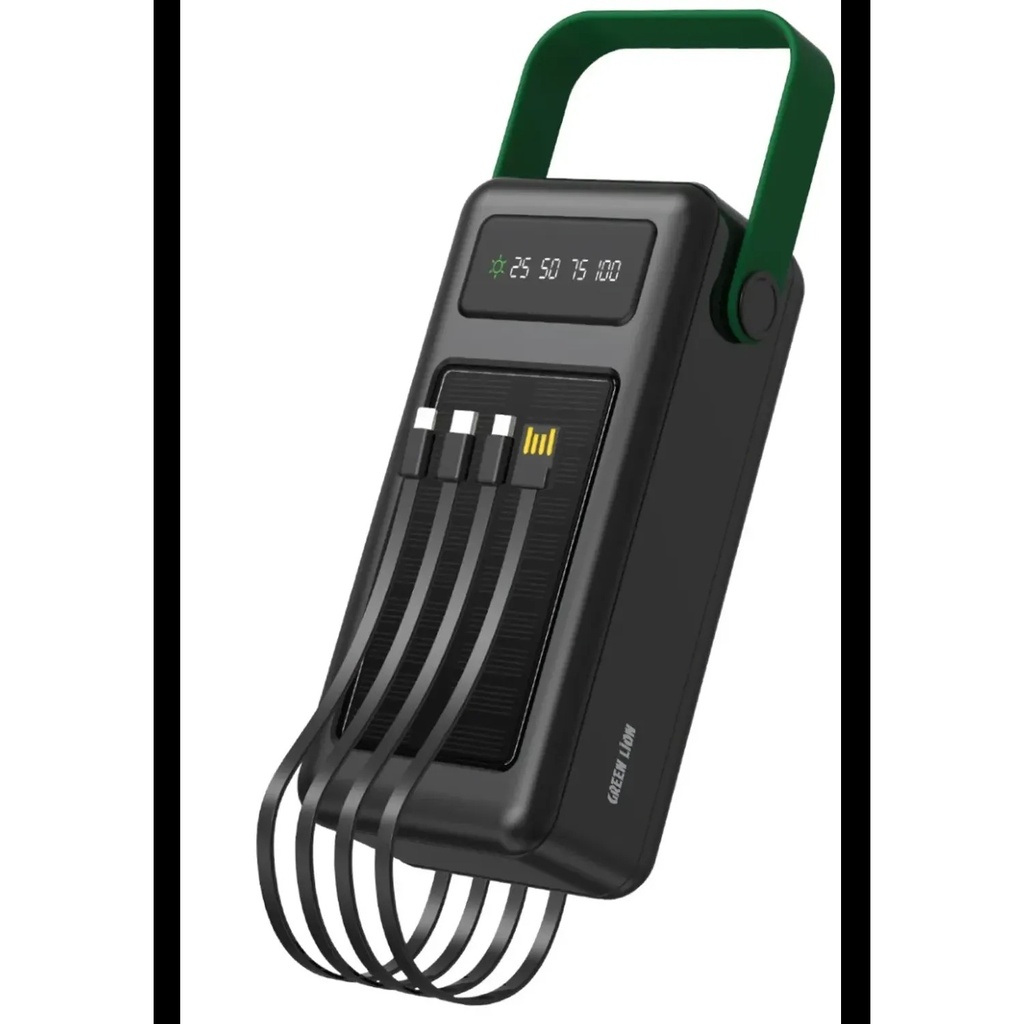 [GNSLRPB50KBK] Green Lion Solar Max 50000mAh PowerBank Black GNSLRPB50KBK