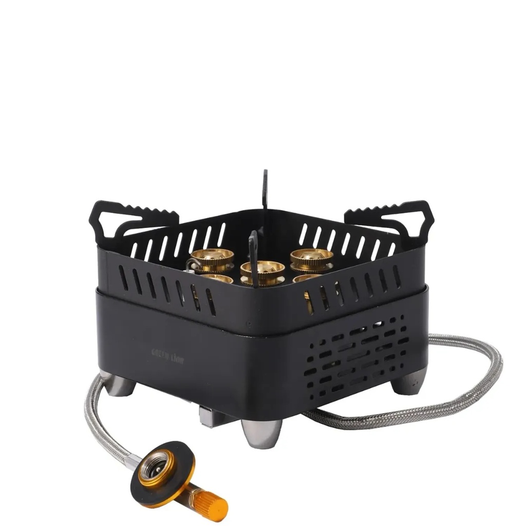 Green Lion CAMPFIRE 3500W Heat Output Camping Stove-Black GNCPFRSTVBK