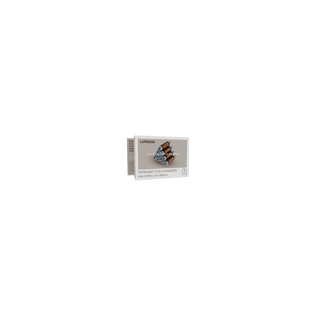 LePresso Nitrogen (N2) Capsule Chargers for Coffee (10pcs) LPNCFGT0046SL