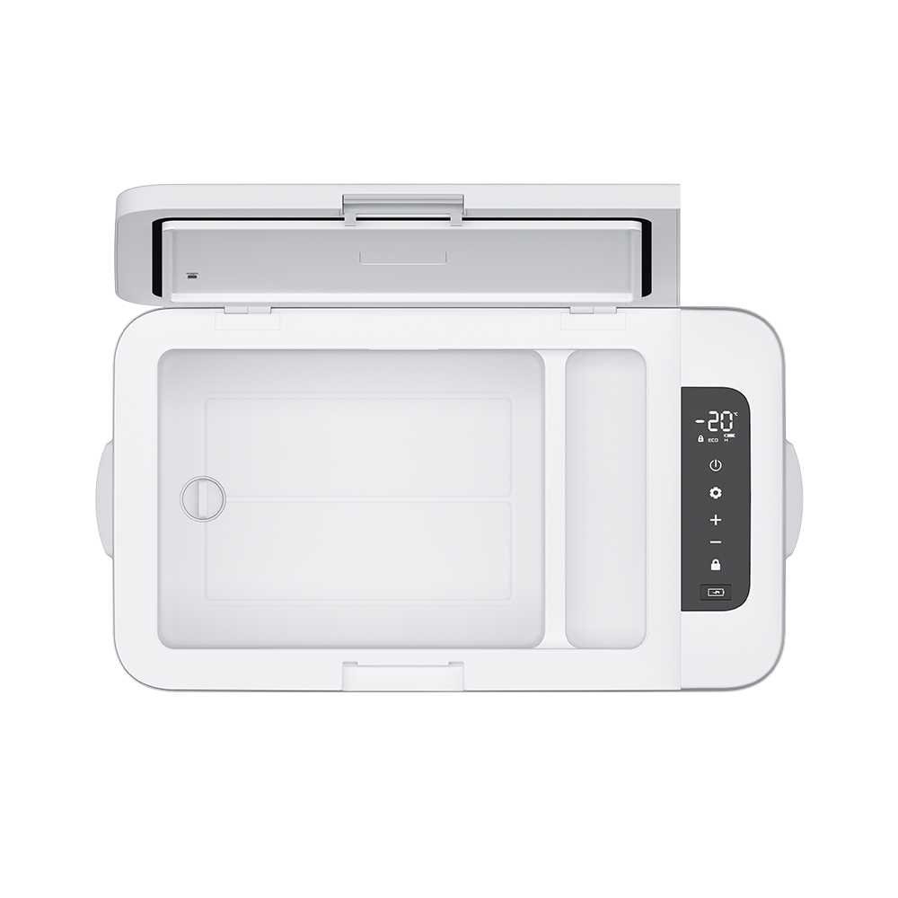 Powerlogy portable refrigerator for trips, capacity 25 liters