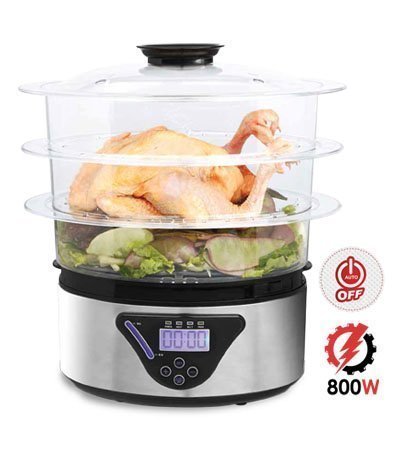 جهاز طبخ بالبخار تحكم رقمي 3  طبقات سانفورد SF5755FS