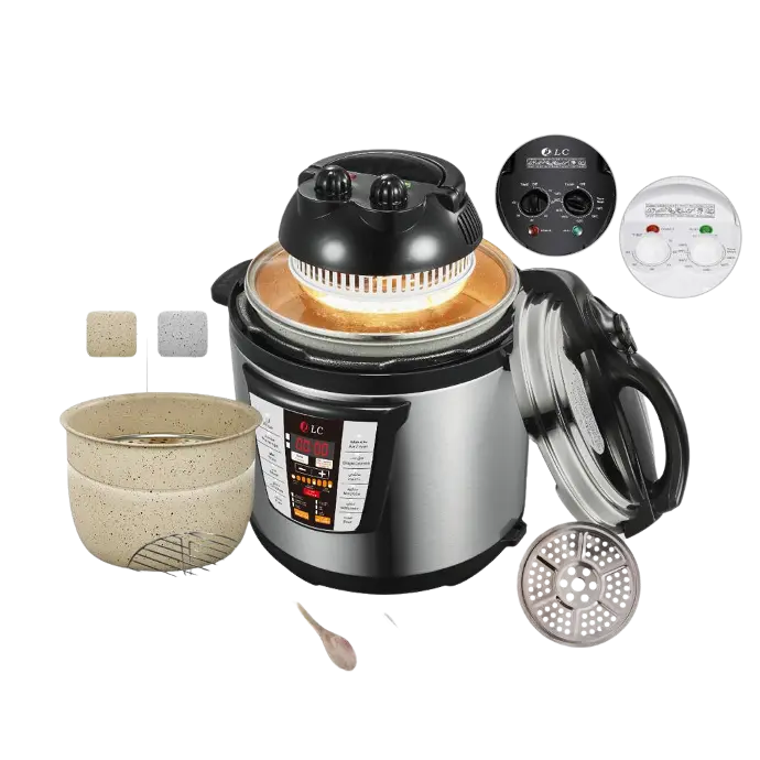 DLC-38931-8 2 in 1 Electric Pressure Cooker with Air Fryer 8L